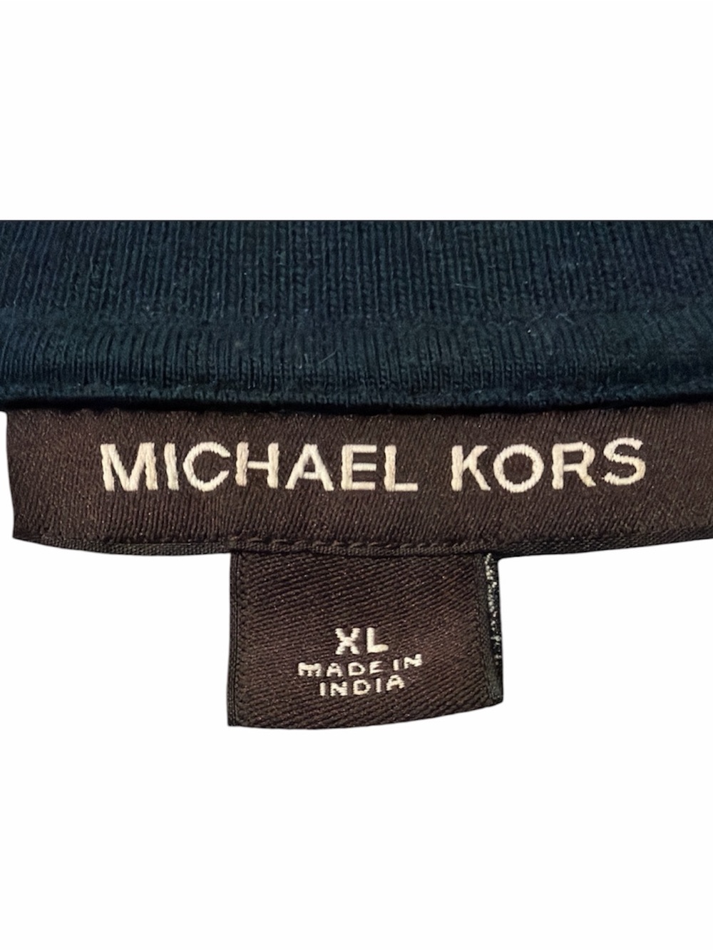 Michael Kors Grey Tipped Collar Polo Shirt Sz XL - Picture 2 of 5